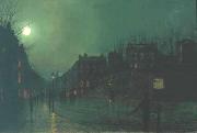 Atkinson Grimshaw View of Heath Street by Night Germany oil painting artist